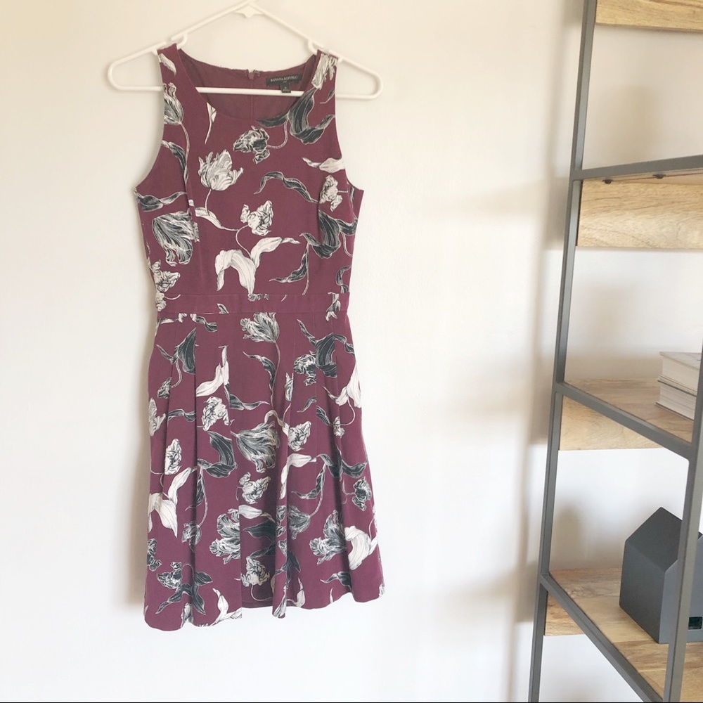 Banana Republic Fit and Flare Floral Dress 0